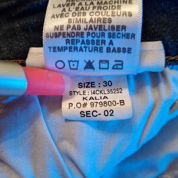 Joe's Jeans "Kalia" Blue Stretch Straight Leg Skinny Denim Jeans Women Size 30 - Picture 15 of 16